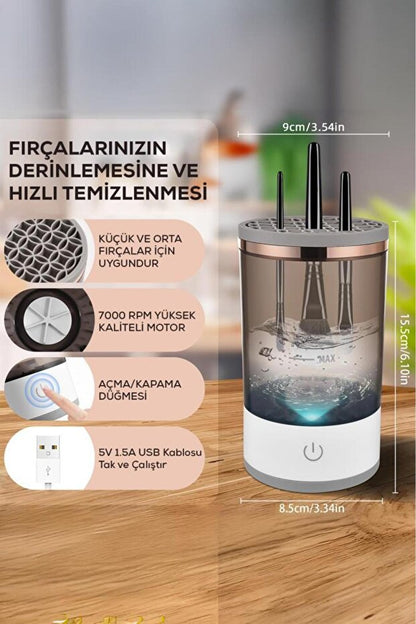 LOREN Makyaj Fırçası Temizleme Cihazı