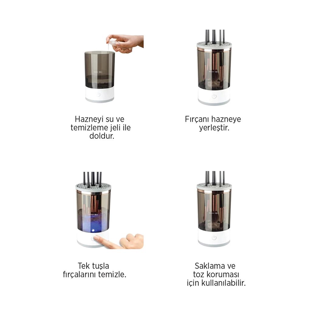 LOREN Makyaj Fırçası Temizleme Cihazı