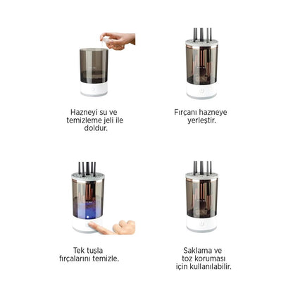 LOREN Makyaj Fırçası Temizleme Cihazı